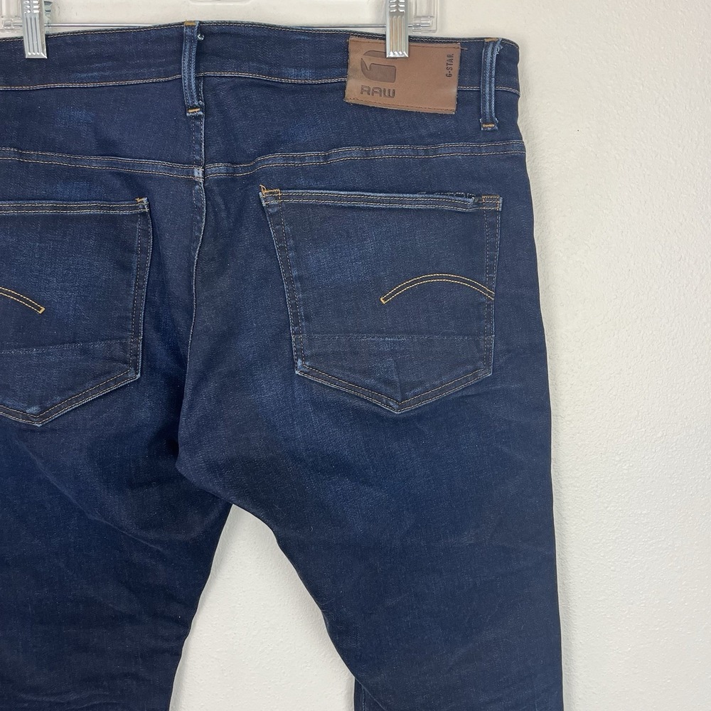 G-Star Raw 3301 Men's Jeans 38x30 Dark Wash Straight